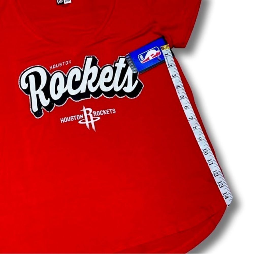 NBA Women's Houston Rockets New Era V-Neck Tee - Picture 8 of 8